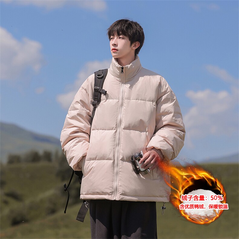 Y0610-P130  冬季新款50%白鸭绒羽绒服立领外套图片
