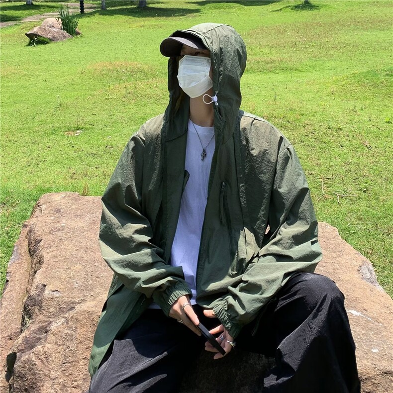 防晒衣男款日系简约休闲防紫外线外套夏季户外运动外套JC17P43,男装夹克,星座1116-2