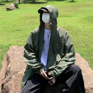 防晒衣男款日系简约休闲防紫外线外套夏季户外运动外套JC17 P43图片