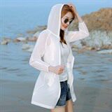 2021年夏季时尚纯色显瘦修身气质优雅简约韩版套装潮流中长款，女装防晒衣，蝶眷