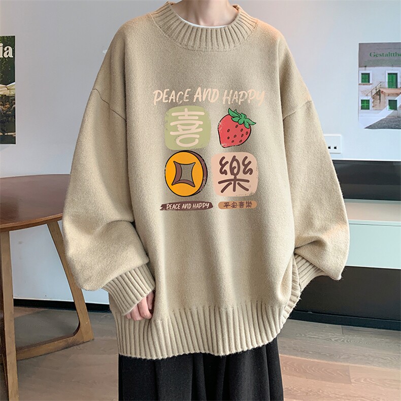 半高领毛衣男士大码针织衫男毛线衣男M18322-P45加绒款-P65,男装针织衫/毛衣,电商A040