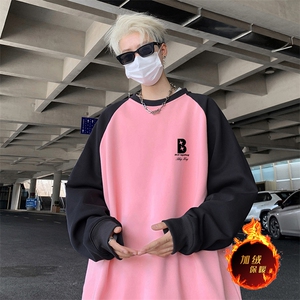 抖音得物高品质重磅二开全棉阔版支持退换 360克插肩圆领卫衣0120图片