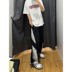 港风大码宽松速干裤直筒裤休闲裤长裤A014-DY25086-P50控68，男装休闲裤，电商A014
