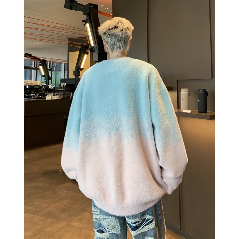 男士复古扎染百搭慵懒宽松针织衫MY301-P65,男装针织衫/毛衣,星座308B-2