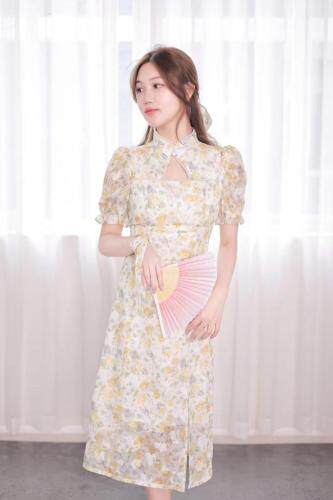 夏季新款旗袍，女装婚纱/旗袍/礼服，甜野