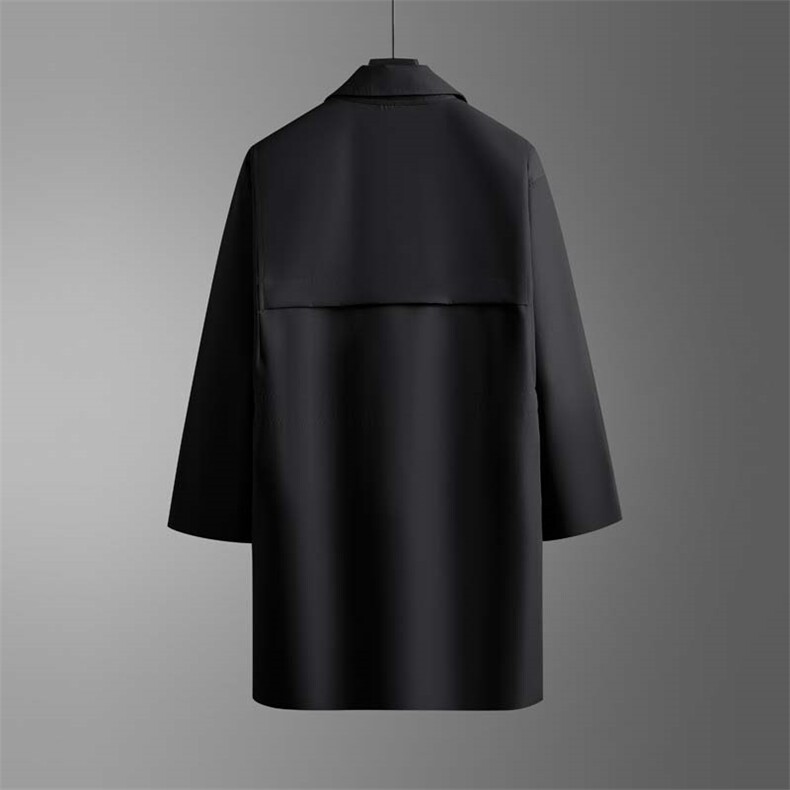 秋冬季男士中长款风衣高品质单排扣大衣FY2163XZ402-2P118控158,男装风衣,星座402-2