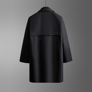 秋冬季男士中长款风衣高品质单排扣大衣FY2163XZ402-2P118控158