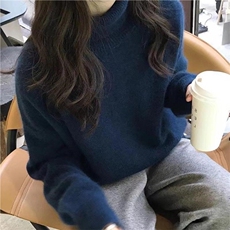 秋冬季羊毛休闲时尚通勤内搭百搭高领王菲同款羊毛衫，女装羊毛衫，圣旺供货
