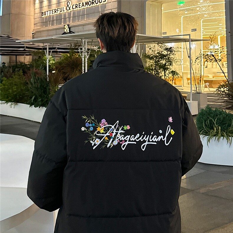 2025印花棉衣棉服小牛津覆膜三防面料棉袄面包服1602W-P50,男装棉衣,星座207