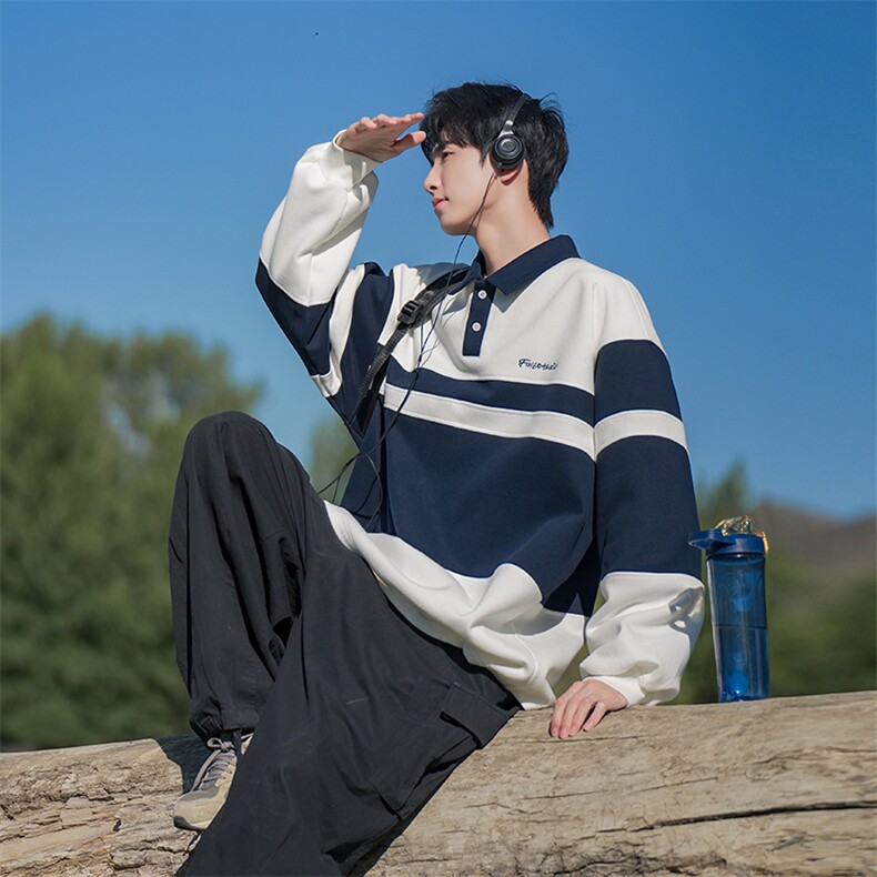 B225-YHA5709-P63-X79-------撞色套头卫衣--(聚酯纤维,男装卫衣,电商B225