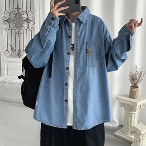 男秋季新款长袖衬衫牛仔衬衫外套X317P50