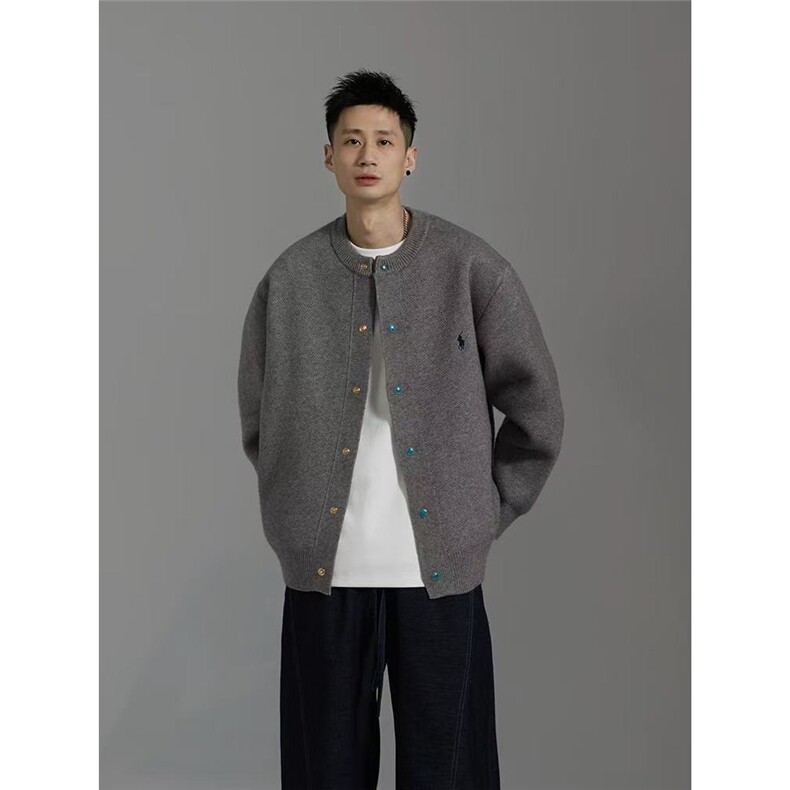 棒球服外套男春秋简约针织开衫夹克男春装上衣潮TN6105-P75,男装夹克,星座1105-3