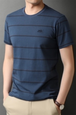 圆领短袖衬衫纯色百搭宽松上衣2024年潮流夏季POLO衫XLT21701，男装Polo衫，钱塘6003（原4033）