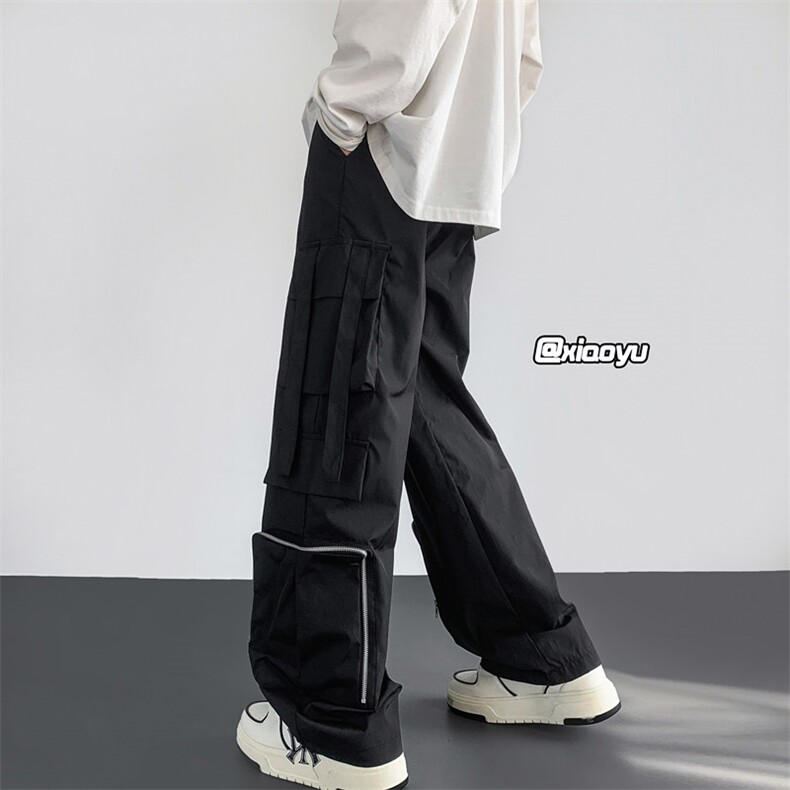 Z616秋季新款防水工装冲锋裤拉链设计感口袋长裤TY937P65控78,男装休闲裤,星座512A（原616）