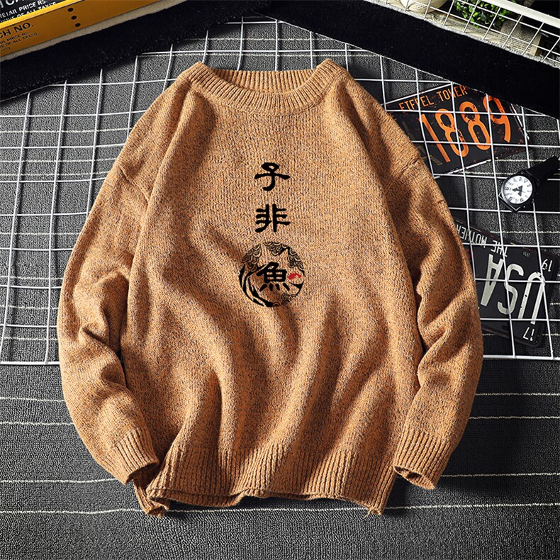 M19070-P45加绒款-P65加厚加绒毛衣男大码毛线衣男针织衫男线衫,男装针织衫/毛衣,电商A040A
