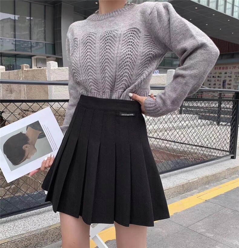 百搭毛呢百褶裙,女装其它,妍妍衣坊