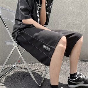 运动短裤男夏季薄款休闲五分裤设计感小众高街短裤 K3857-P33图片