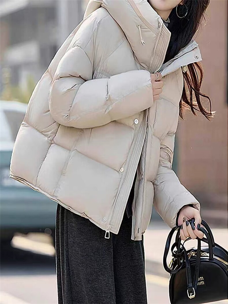 女士羽绒服女2025年冬季新款气质短款超好看加厚外套,女装棉衣/棉服,牛米欧羽绒服工厂店