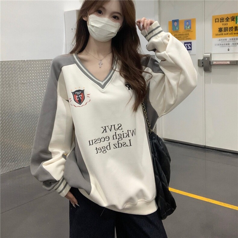 EE064-P65卫衣男女情侣薄款2024潮流宽松设计感条纹圆领韩版上衣,男装卫衣,星座911-3