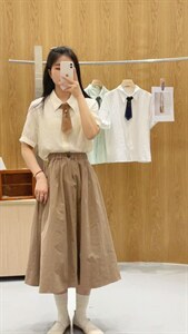 夏季新款 学院风可拆卸领结上衣图片