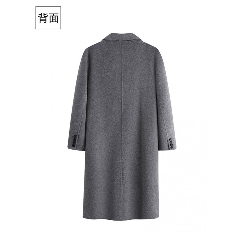 手工双面呢大衣男秋冬新款双排扣长款羊绒呢子大衣1409-9251-P450,男装毛呢大衣,星座1409