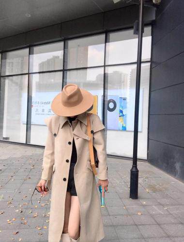 长款披肩羊绒大衣气质款SML，女装，尚映