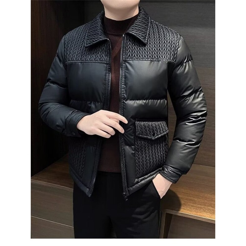 男士冬季棉衣外套保暖欧货拼接麦穗休闲棉夹克痞帅棉服男JKM618,男装夹克,星座516A