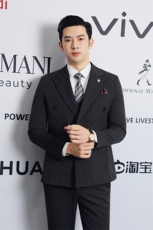2025新款条纹双排扣潮款休闲西服男士2202-P235，男装西服，星座311B