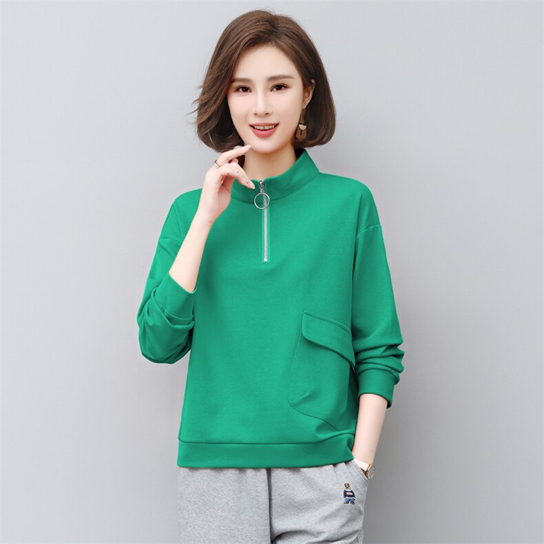 休闲运动女2025春秋新款大码宽松中年妈妈时尚卫衣卫裤,女装卫衣/绒衫,璐依舞