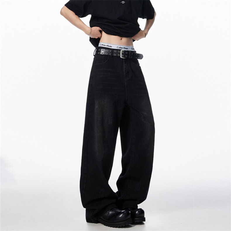 现货~~春季新款水洗宽松直筒牛仔裤4BK530-P55控78，男装牛仔裤，星座515