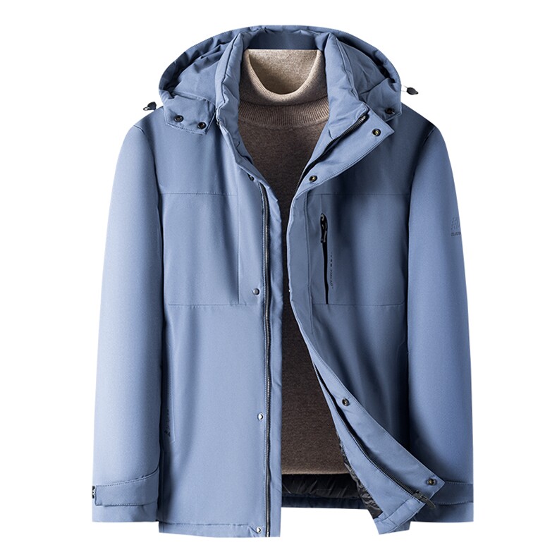 冬季新款羽绒服男士连帽可脱卸宽松休闲简约百搭外套ZG2926-P300,男装羽绒服,电商B212（原钱塘6029）