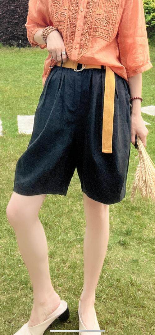 纯苎连衣裙小衫裤子裙子衬衣 时尚风 风淑女风休闲风，女装连衣裙，川哲