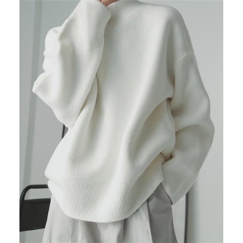 毛衣男女同款半高领上衣韩系ins风宽松针织衫打底M2310，男装T恤，星座1116A（原606A-3）