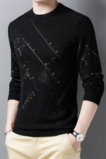 Z2077男士2023年秋冬新款长袖圆领羊毛针织衫休闲打底衫P65,男装针织衫/毛衣,电商B360