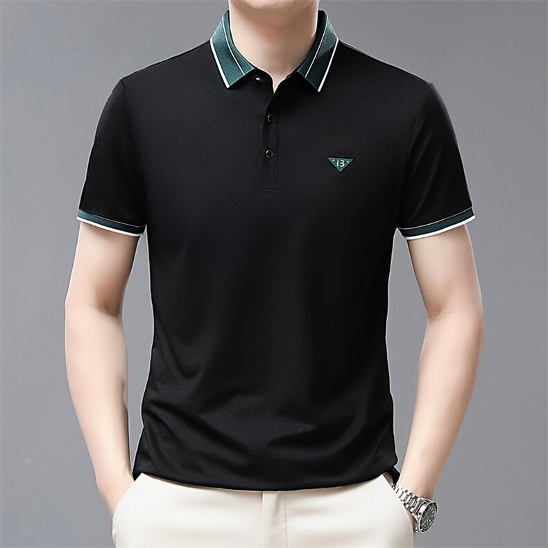 夏季男士短袖休闲t恤百搭polo衫中年爸爸夏装上衣QP1632-P55,男装Polo衫,星座1105-3