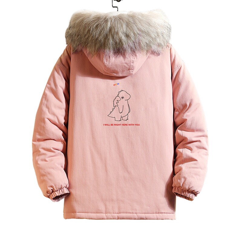 MM48140-P130冬季大毛领衣男士大码加厚袄男服网格挂拍,男装棉衣,电商A040A