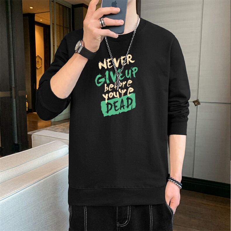主推一件大货2025春秋男士字母印花圆领大码卫衣F162,男装卫衣,星座1816-2（原1210–2）