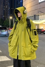 夜景男士防水连帽冲锋衣户外品质工装外套A406JK1199特P85，男装夹克，星座309（原A406）
