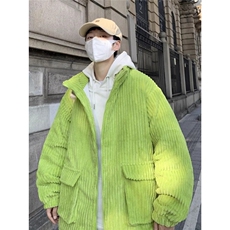 冬季棉服情侣灯芯绒棉衣新款工装宽松加厚棉袄外套TTM20P60，男装棉衣，星座1013-5