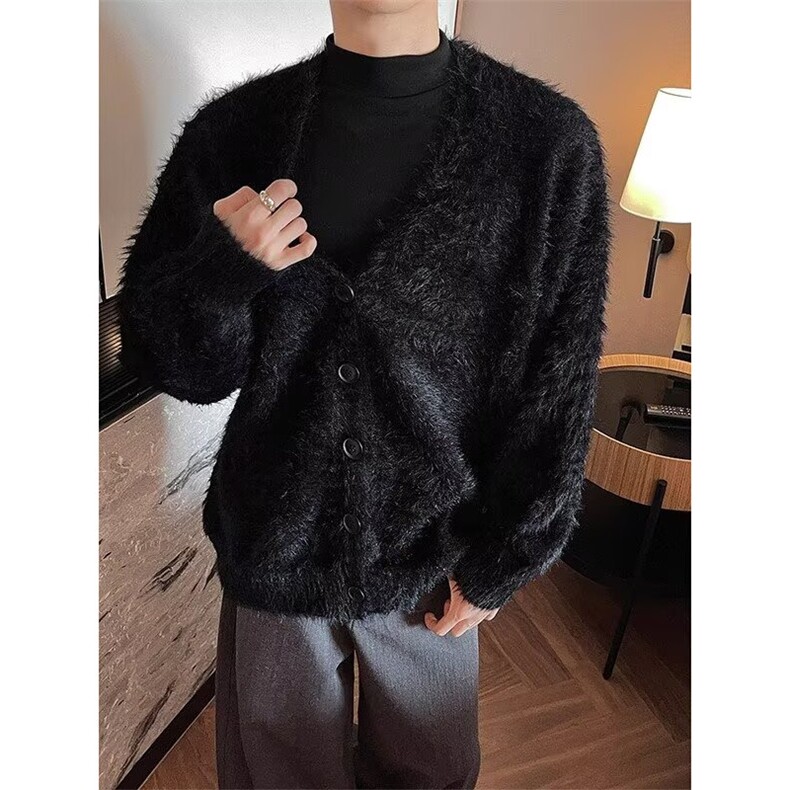 文艺慵懒简约百搭ins原宿新款潮流气质开衫毛衣流行日系时尚,男装针织衫/毛衣,星座601-1
