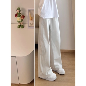 斜切休闲裤男女款夏季速干冰丝弯刀工装裤直筒阔腿长裤MK762 P33图片