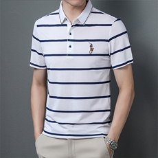DY2009钱塘2020-3夏季新款高端短袖翻领男中青年休闲T恤P53，男装T恤，钱塘207-3