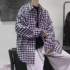 千鸟格西装外套ins冷淡风男装高级感炸街痞帅轻熟风格子休闲西服，男装西服套装，星座506A