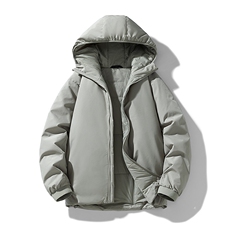 得物潮流高品质冬季连帽加绒加厚棉衣撞色棉服外套MY5568-P95，男装棉衣，星座610B-1