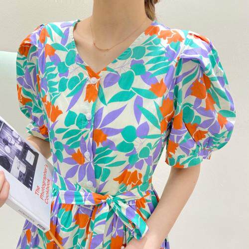 【现货】夏季新款0151碎花连衣裙，女装连衣裙，她她蜜制