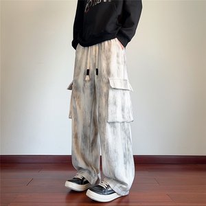 212A-K107 特40控78 宽松直筒工装休闲裤男长裤图片