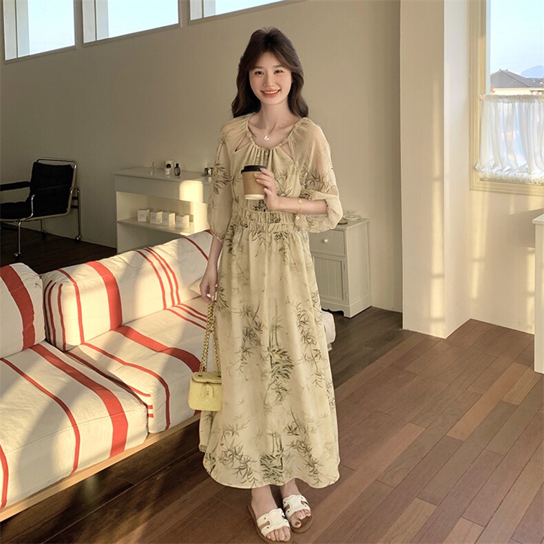2025年春季新款休闲/淑女连衣裙P155K228,女装连衣裙,灵力轩