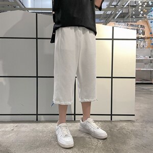 ！2023夏季男士七分裤时尚短裤宽松运动7分裤六分裤DK02P40图片
