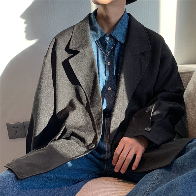 2025秋季新款文艺复古宽松小西装西服XZ1093,男装西服,星座1108