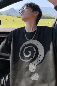 量大优 供视频 重磅麂皮绒短袖t恤男 JT535-特p19图片